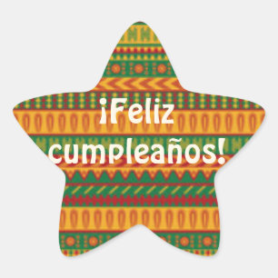 Feliz Cumpleanos klistermärke