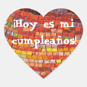 Feliz Cumpleanos klistermärke