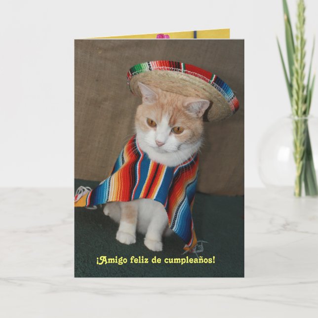 Feliz cumpleanos! kort (Framsida)