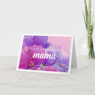 Feliz Cumpleaños Mamá. Färgfärgsfärgsfärgsfärgsfär Kort