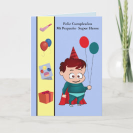Feliz Cumpleaños mi pequeñohjälte Kort