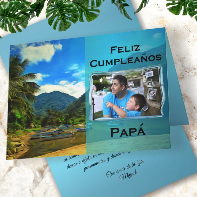 Feliz Cumpleaños Papá Mismaloya River 0344 Kort (Skapare uppladdad)