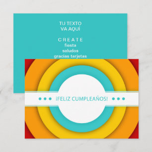 feliz cumpleanos retro inbjudningar