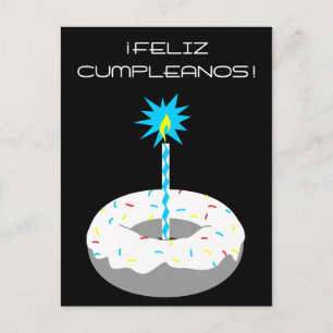 feliz cumpleanos rosquilla vykort