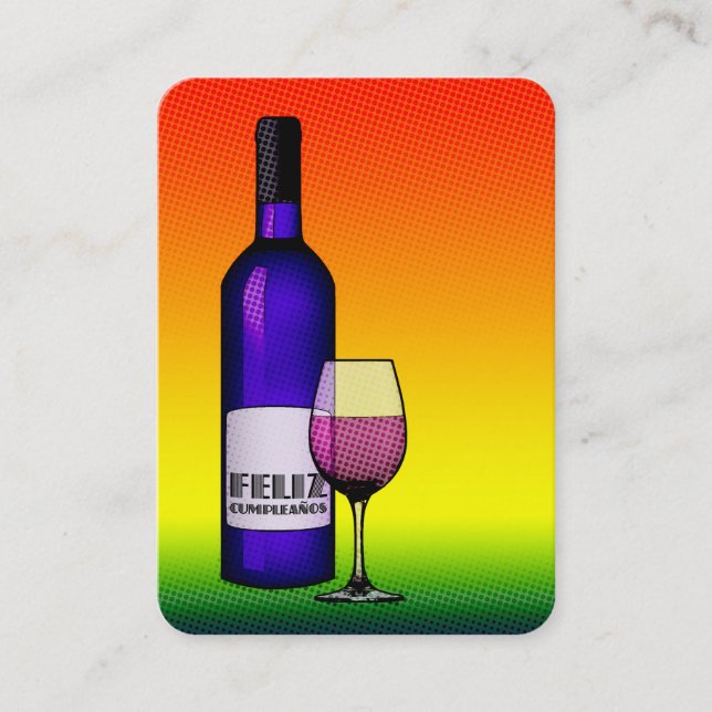 feliz cumpleanos salud visitkort (Framsida)