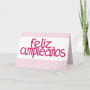Feliz Cumpleaños shock rosa Card Kort