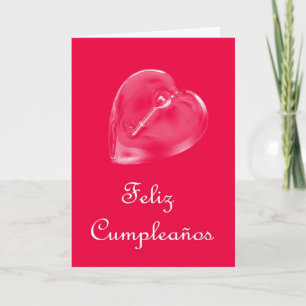 Feliz Cumpleaños spansk födelsedag med Kort
