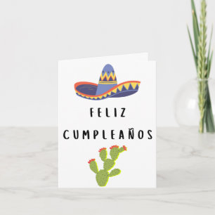 Feliz cumpleaños Spanska födelsedag Kort