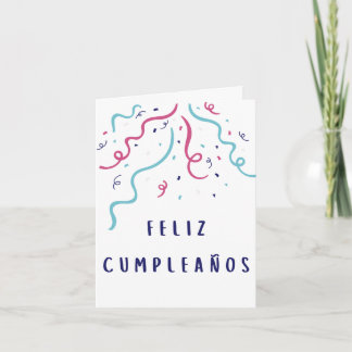Feliz cumpleaños Spanska födelsedag Kort