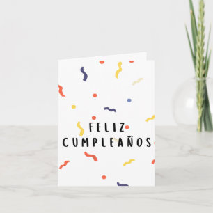 Feliz cumpleaños Spanska födelsedag Kort
