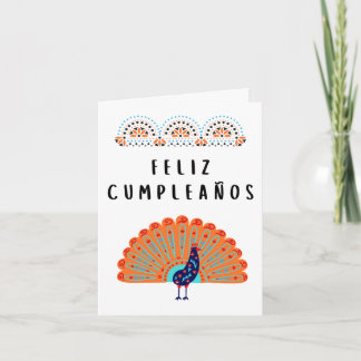 Feliz cumpleaños Spanska födelsedag Kort