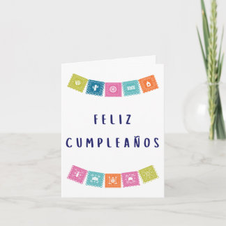 Feliz cumpleaños Spanska födelsedag Kort