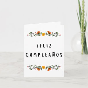 Feliz cumpleaños Spanska födelsedag Kort