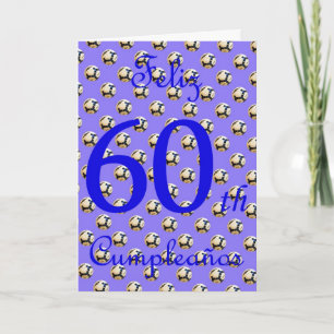 Feliz Cumpleaños Spanska födelsedagen med fotboll Kort