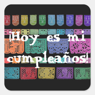 Feliz Cumpleanos Sticker Fyrkantigt Klistermärke