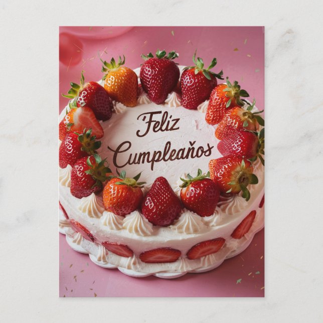 Feliz Cumpleaños Vykort (Framsida)