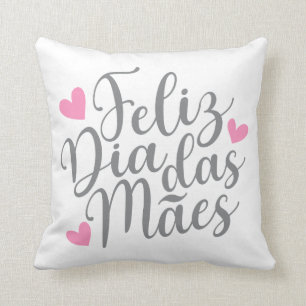 Feliz Dia Das Mães Mors dag Dekorativ kudde