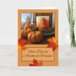 Feliz Dia de Accion de Gracias Thanksgiving Kort