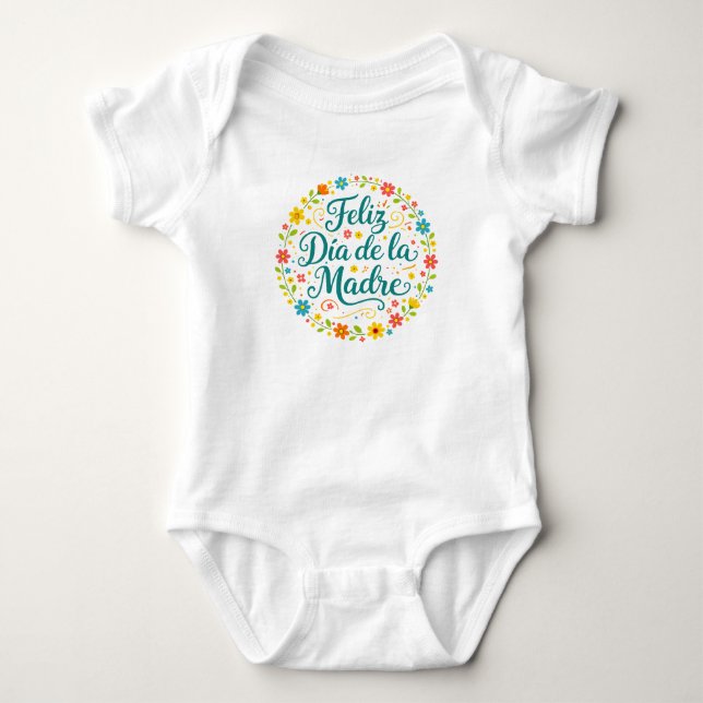 Feliz Dia De La Madre Mors Dag Calligraphy |  T Shirt (Framsida)