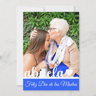 Feliz Dia de las Madres Abuela Flat Greeting Card Kort