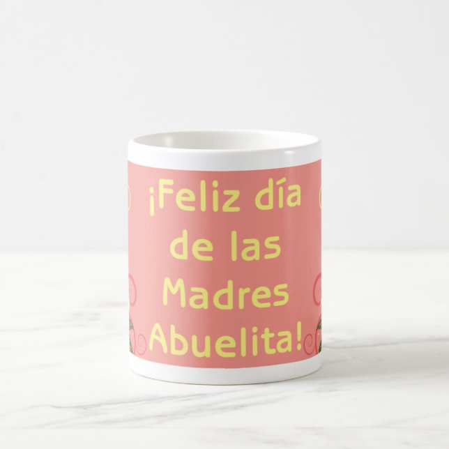 Feliz Día de las Madres Abuelita! Kaffemugg (Center)