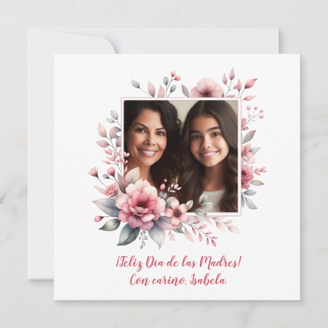Feliz Día de las Madres Anpassningsbar Photo Spain (Framsida)