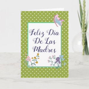 Feliz Día De Las Madres Mors dag kort Spanien