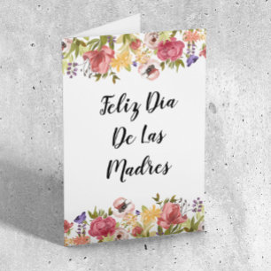 Feliz Día De Las Madres Mors dag kort Spanien