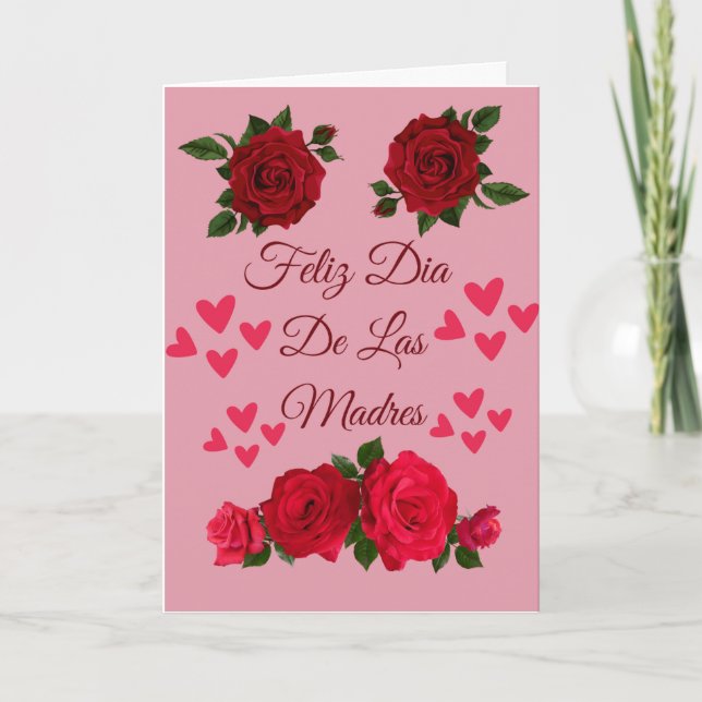 Feliz Dia de las Madres Tarjeta Tack Kort (Framsida)