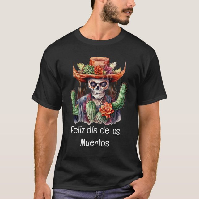 Feliz día de los Muertos T-Shirt (Framsida)