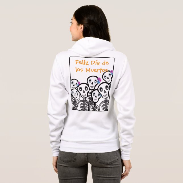 Feliz Día de los Muertos T Shirt (Hel baksida)