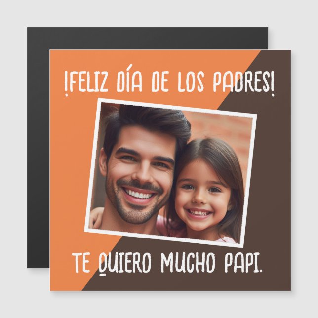 Feliz Día De Los Padres Con Foto Regalo (Fram/baksida)