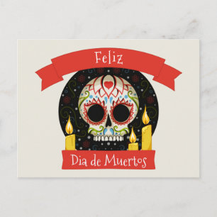 Feliz Dia de Muertos Day of the dead Vykort