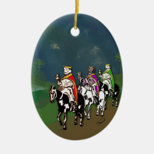 Feliz Día de Reyes! Julgransprydnad Keramik