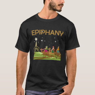 Feliz Dia De Reyes Lycklig tre Kung Day Epiphany T Shirt