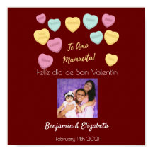 Felíz día de San Valentín Red Te Amo Mamacita