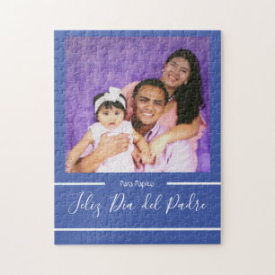 Feliz Día del Padre Blue Fars dag spanska Pussel