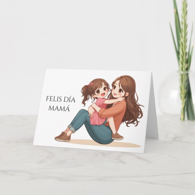 Feliz día mamá kort (Framsida)