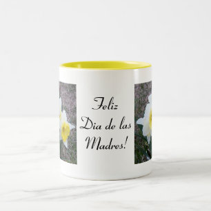 Feliz Diameter de las Madres taza/kopp/mugg Två-Tonad Mugg