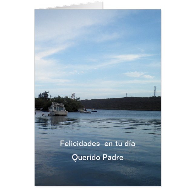 Feliz diameter de los padres Spanjor Hälsningskort (Framsidan)