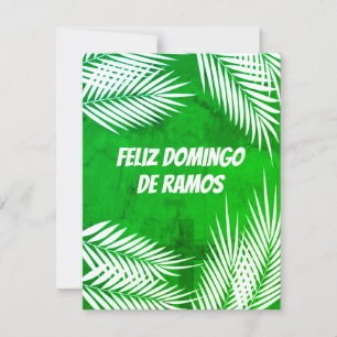 Feliz Domingo de Ramos Handflatan Söndag portugisi Julkort
