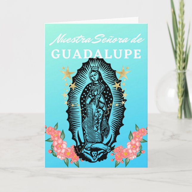 Feliz Fiesta de Nuestra Señora de Guadalupe Kort (Framsida)