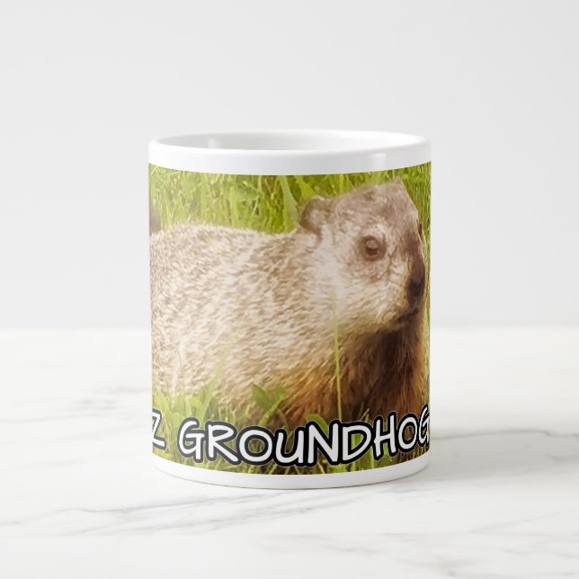 Feliz Groundhog Day! mugg! Jumbo Mugg (Framsidan)