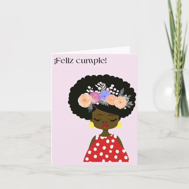Feliz-klammer! Grattis på födelsedagen på spanska, Kort (Framsida)