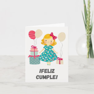 Feliz-klammer! Grattis på födelsedagen på spanska, Kort