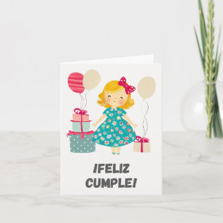 Feliz-klammer! Grattis på födelsedagen på spanska, Kort
