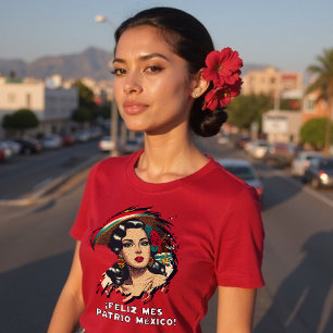 Feliz Mes Patrio Mexiko Mexican Independence Shirt T