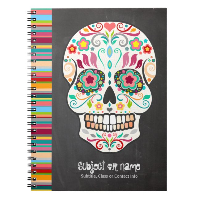 Feliz Muertos - anteckningsbok för Med Spiral (Framsidan)