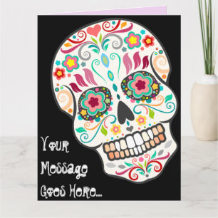 Feliz Muertos - beställnings- STORT kort för