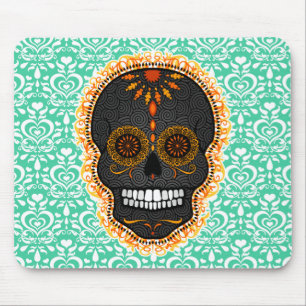Feliz Muertos - festlig sockerskalle Mousepad Musmatta